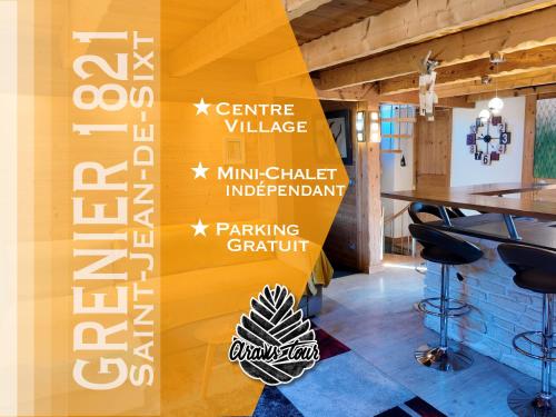 Le Grenier 1821 - Mini chalet - Centre village - AravisTour - Location saisonnière - Saint-Jean-de-Sixt