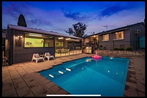 Resort style home pool spa sauna