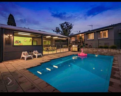 Resort style home pool spa sauna