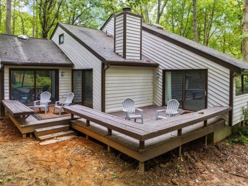 Large, private home on forested lot in Chapel Hill