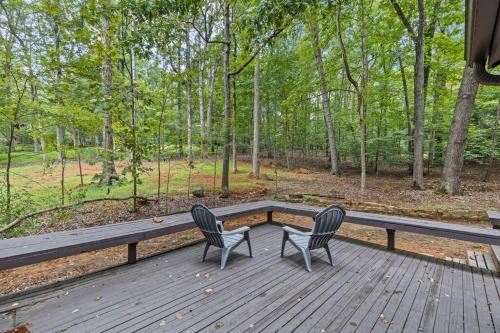 Large, private home on forested lot in Chapel Hill