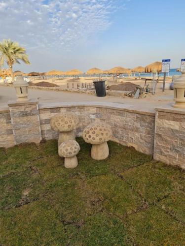 Beachfront Sokhna Chalet W View