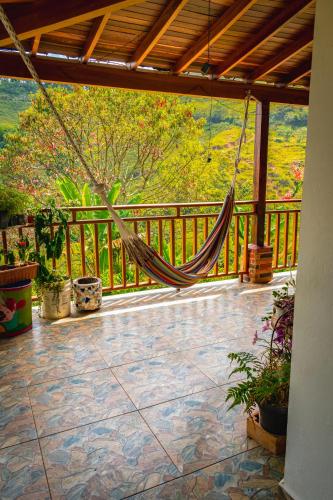Balkons/terase, Hotel Campestre La Francesina -Birdwatching & Naturaleza in Andes
