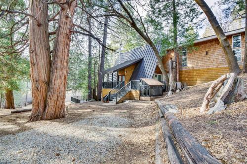 Modern Arrowbear Lake Cabin with Tree-Lined Views!