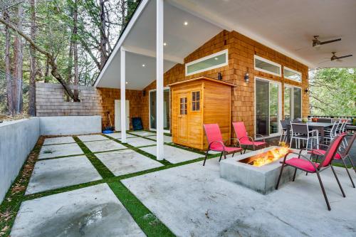 Modern Arrowbear Lake Cabin with Tree-Lined Views!