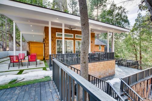 Modern Arrowbear Lake Cabin with Tree-Lined Views!