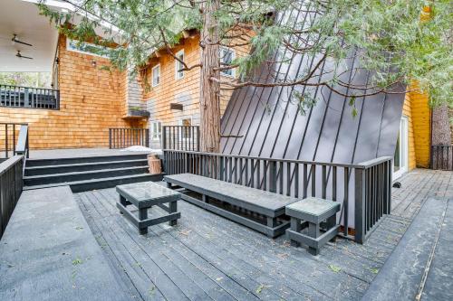 Modern Arrowbear Lake Cabin with Tree-Lined Views!