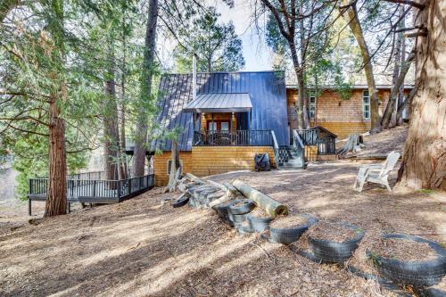 Modern Arrowbear Lake Cabin with Tree-Lined Views!