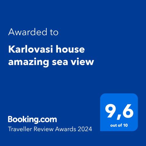 Karlovasi house amazing sea view