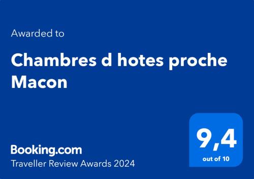 Chambres d hotes proche Macon