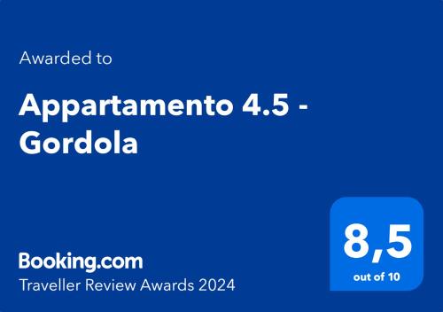  Appartamento 4.5 - Gordola in Gordola