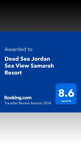 Dead Sea Jordan Sea View Samarah Resort Traveler Award 2024 winner