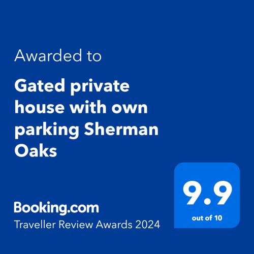 Gated private house with own parking Sherman Oaks