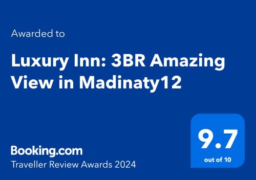 Luxury Inn: 3BR Amazing View in Madinaty12