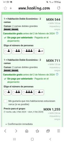 2 habitaciones