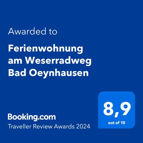 B&B Bad Oeynhausen - Ferienwohnung am Weserradweg Bad Oeynhausen - Bed and Breakfast Bad Oeynhausen