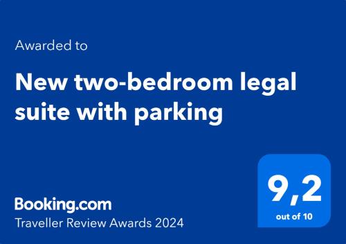 New two-bedroom legal suite with parking in White Rock (BC)