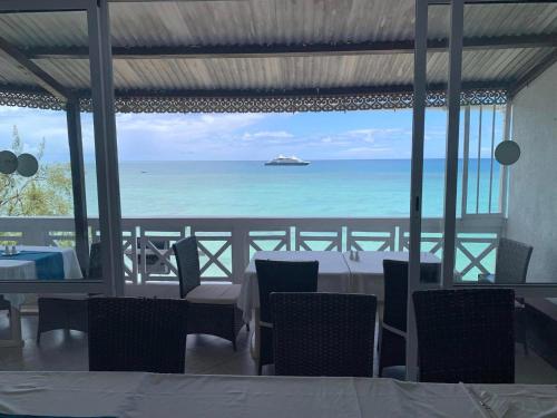 مطعم, Le Recif Hotel Rodrigues in Caverne Provert