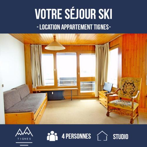 Résidence Les Tufs - Studio pour 4 Personnes 404 - Apartment - Tignes