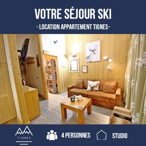 Résidence Le Hameau De Borsat - Studio pour 5 Personnes 264 Tignes Le Lac