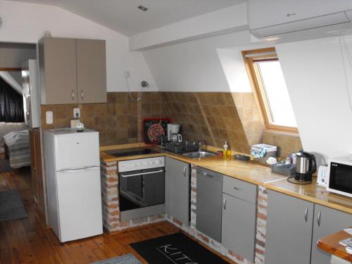 Kitchen, Ezusthid Apartman in Balatongyorok