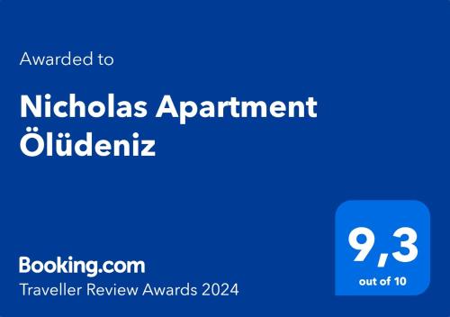 Nicholas Apartment Ölüdeniz