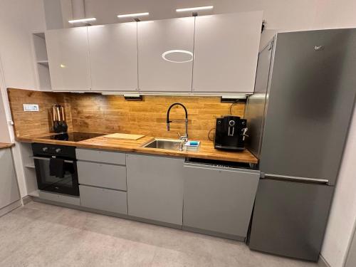 廚房, Aparthotel Zabrze, Apartament Agnieszka in 扎布熱