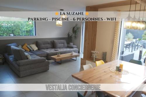 -La Suzane- Maison Piscine Jardin Parking Wifi - Location saisonnière - Concarneau