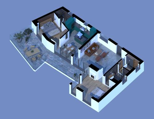 2 bedrooms, 2 beds
