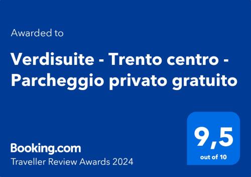 Verdisuite - Trento centro - Parcheggio privato gratuito in Trient