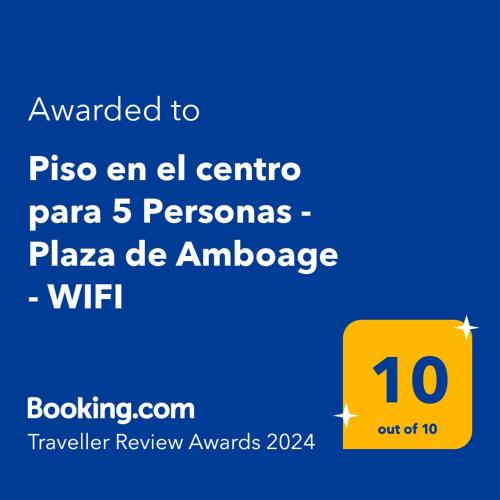 Piso en el centro para 5 Personas - Plaza de Amboage - WIFI