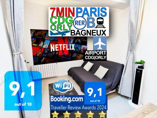 Bagneux Paris RER B Confort Netflix - Location saisonnière - Cachan