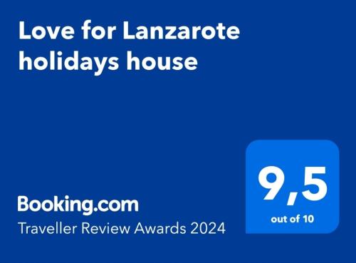 Love for Lanzarote holidays house
