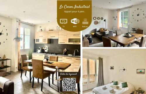 Le Cocon Industriel - Superbe appart T2 cosy - Location saisonnière - Poitiers