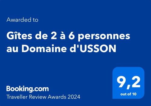 Gîtes de 2 à 11 personnes au Domaine d'USSON