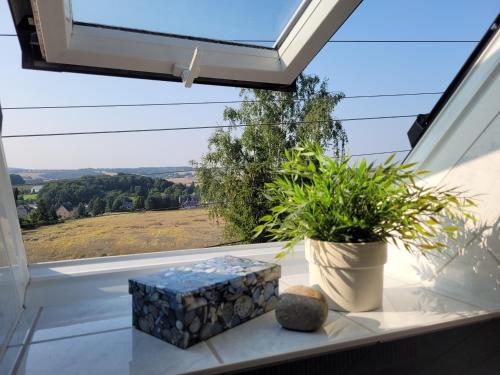 Kilátás, FeWo Weitblick in Höhenlage von Greiz (FeWo Weitblick in Hohenlage von Greiz) in Greiz