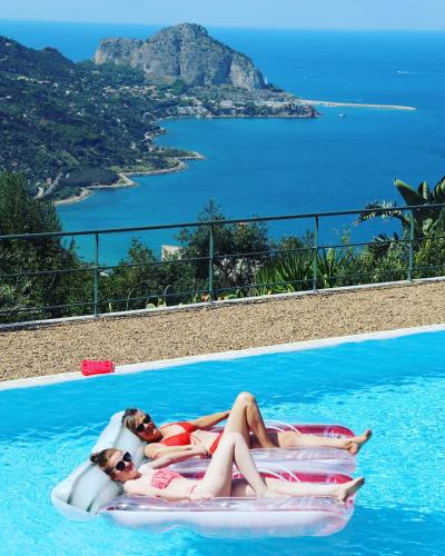 cefalù nest pool house terrace sea view