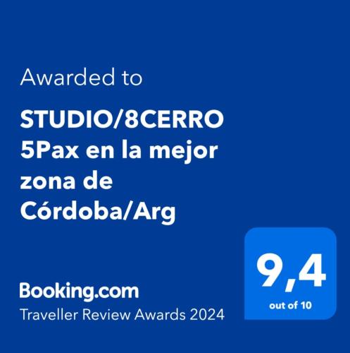 STUDIO 8CERRO 4Pax en la mejor zona de Córdoba Arg