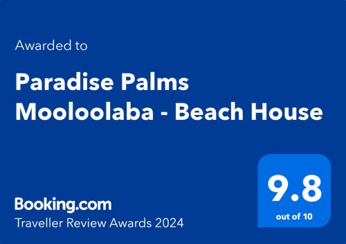 Paradise Palms Mooloolaba - Beach House