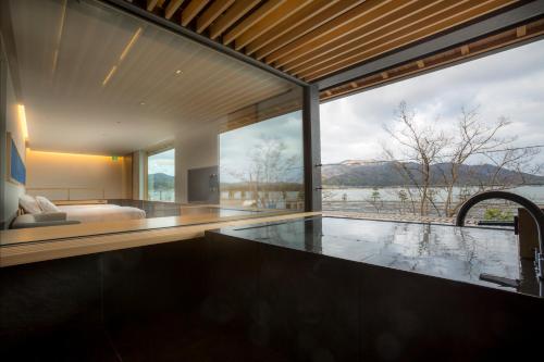 Bad in de openlucht, Hotel Kitanoya in Miyazu