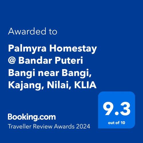 Palmyra Homestay @ Bandar Puteri Bangi near Bangi, Kajang, Nilai, KLIA photo 2