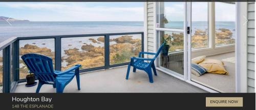 Pacific Ocean House seafront 3bd2bh near airport - Accommodation - Wellington