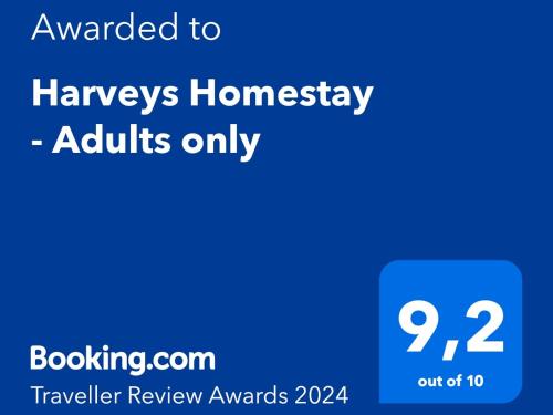Harveys Homestay - Adults only