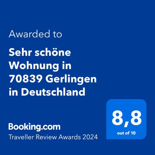 Sehr schöne Wohnung in 70839 Gerlingen in Deutschland