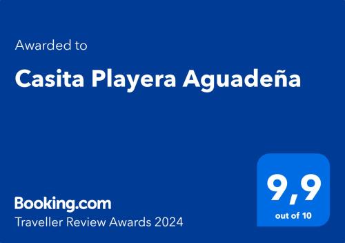 Casita Playera Aguadena Aguada