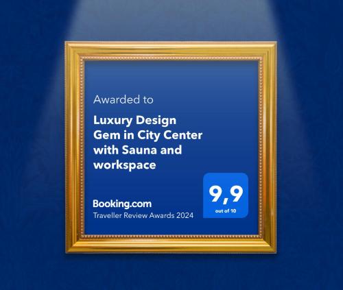 Luxury Design Gem in City Center with Sauna and workspace