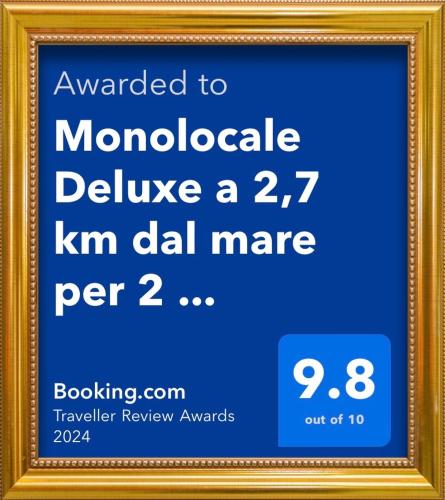  Monolocale Deluxe a 2,7 km dal mare per 2 persone in Siderno Marina