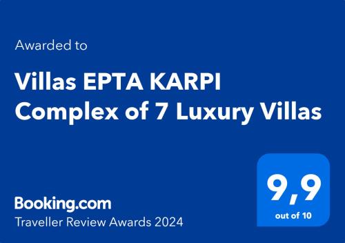 Villas EPTA KARPI Complex of 7 Luxury Villas