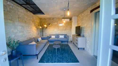 Jagatud salong / TV-ala, Villa Kalu in Central Istria for 6 people with private pool in Mrgani