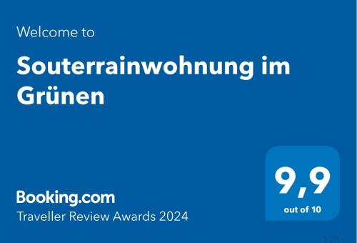 Souterrainwohnung im Grünen